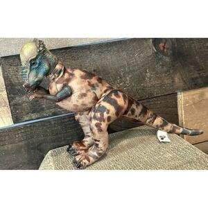 Jurassic Park 1997- 15"‎ Plush - Plastic Head Pachycephalosaurus Dinosaur